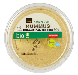 Coop Naturaplan Bio Hummus Pesto aglio orsino
