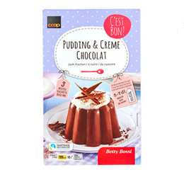 Coop Betty Bossi pudding & crème chocolat
