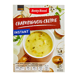 Coop Betty Bossi soupe aux champignons de paris