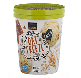 Coop Karma oat freeze salted caramel