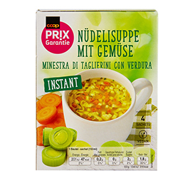 Coop Prix Garantie noodle soup with vegetables
