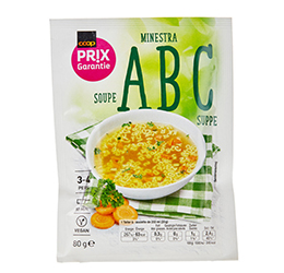 Coop Prix Garantie soupe ABC