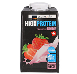 Coop Qualité & Prix high protein drink strawberry