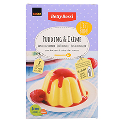 Coop Betty Bossi pudding & crème goût vanille