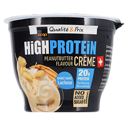 Coop Qualité & Prix high protein crème peanutbutter flavour
