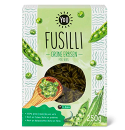 Migros YOU Organic Fusilli green peas