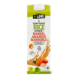 Migros V-Love Organic Rice drink with almonds