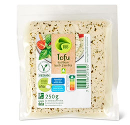 Migros aha! organic tofu basil